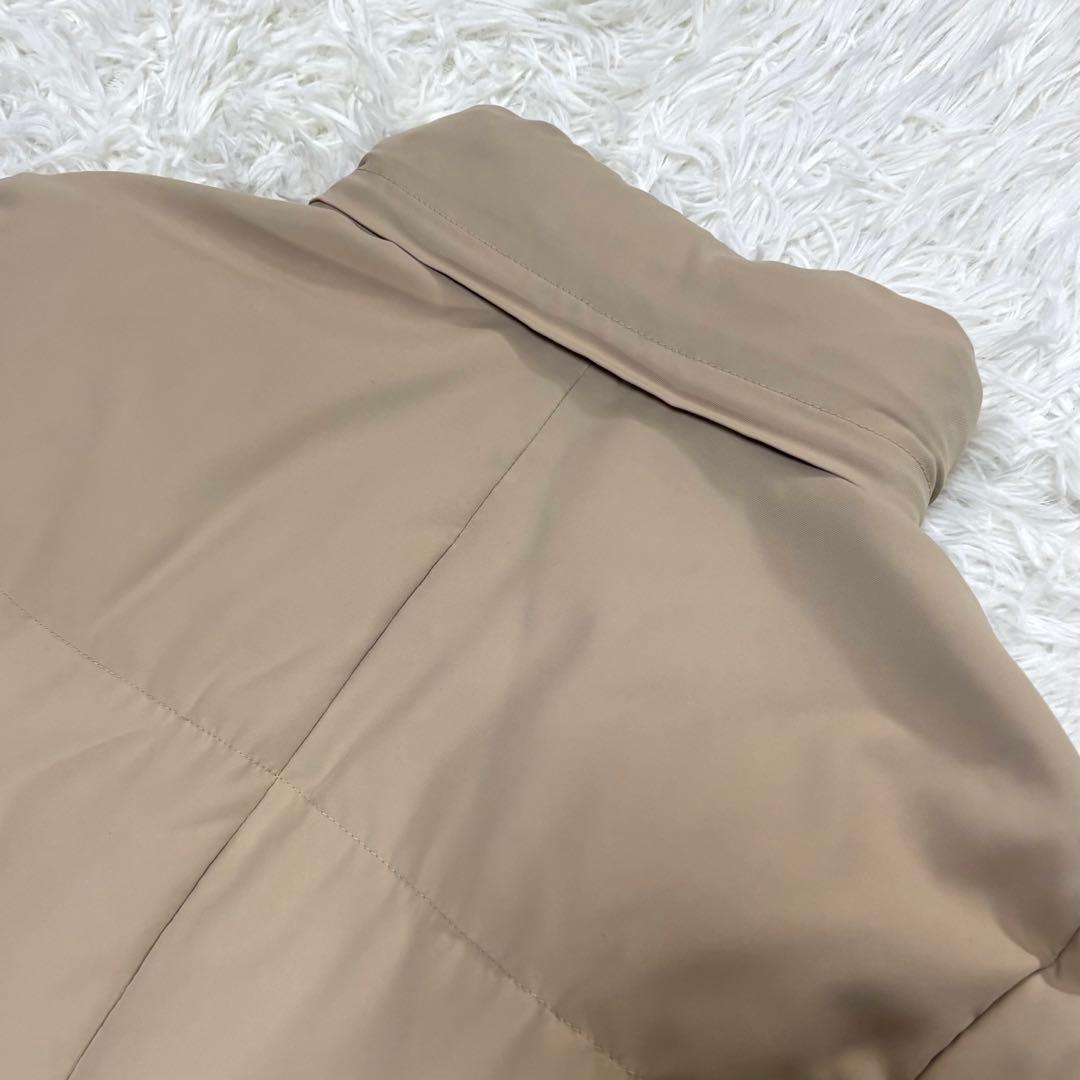 バーバリーロンドン ダウンコート ノバチェック フード収納 2WAYベージュ M