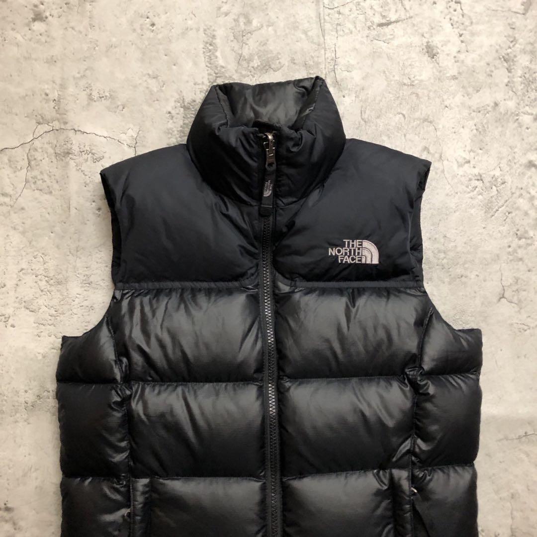 美品　ザノースフェイス　700フィル　ヌプシ　ダウンベスト　ブラック　S