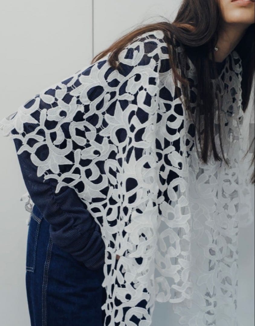 小物 pasterip Battenberg lace multiway scarf