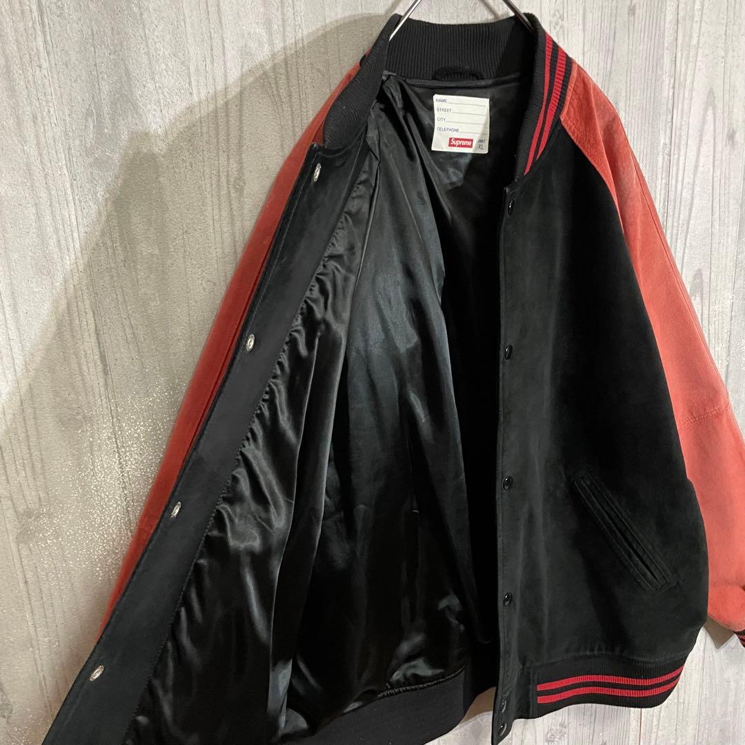 【希少モデル】シュプリーム　パイルアーチロゴ　スエード スタジャン　XL