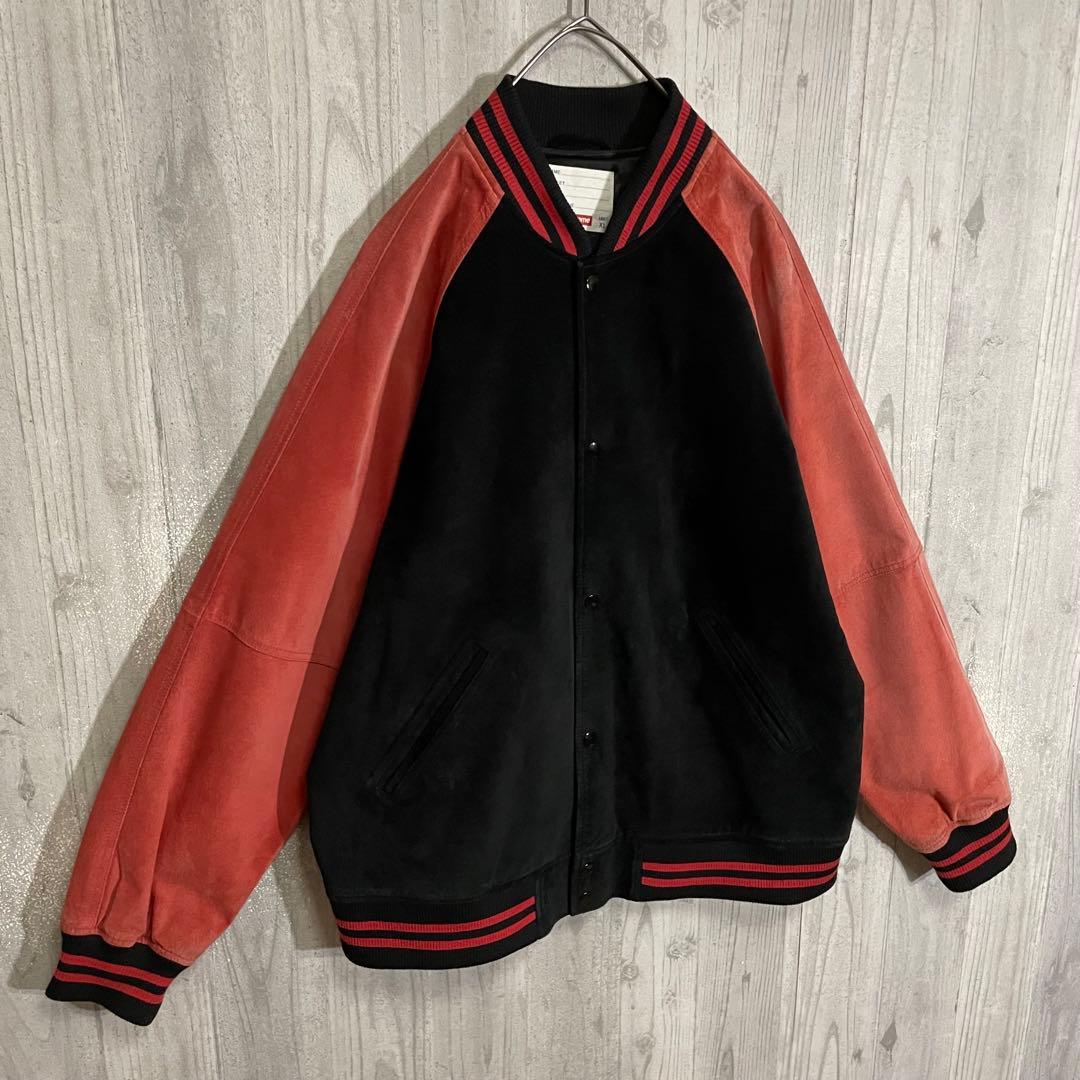 【希少モデル】シュプリーム　パイルアーチロゴ　スエード スタジャン　XL