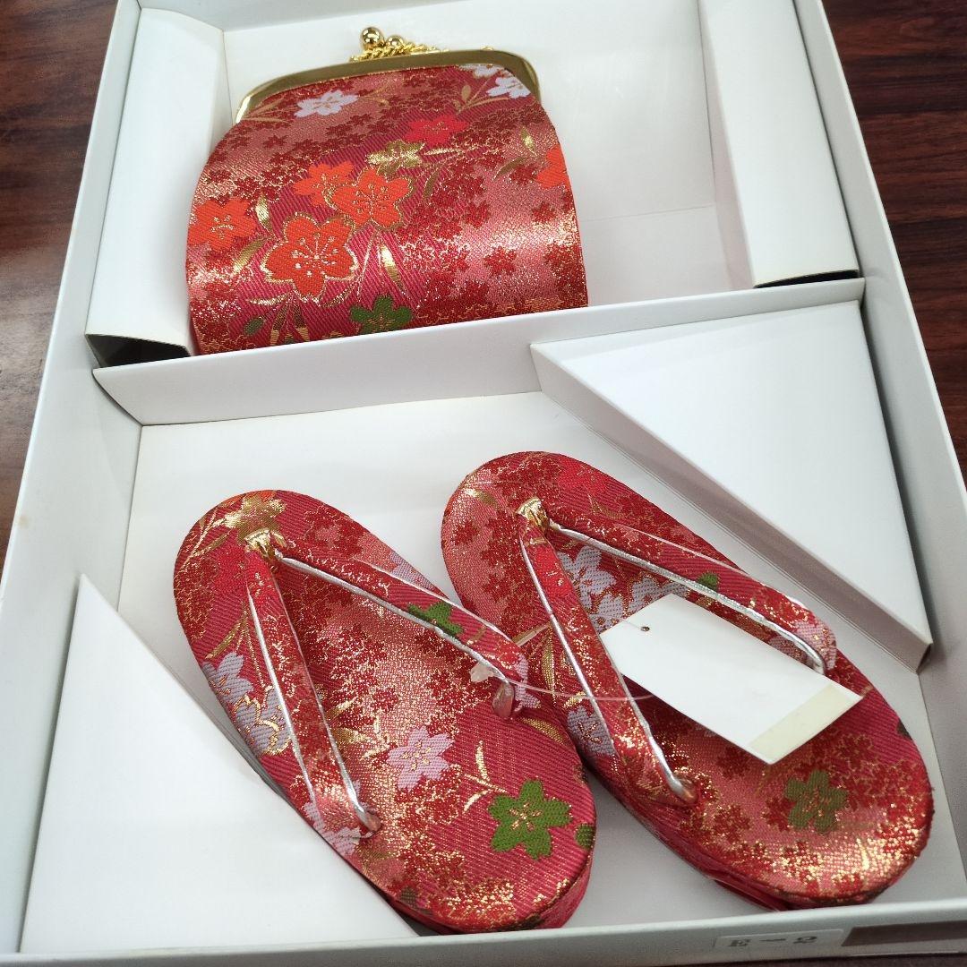 七五三用 草履とバッグセット　16.5センチ　タグ付き未使用　赤