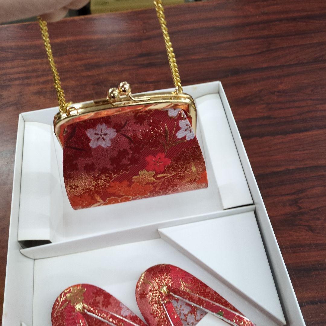 七五三用 草履とバッグセット　16.5センチ　タグ付き未使用　赤