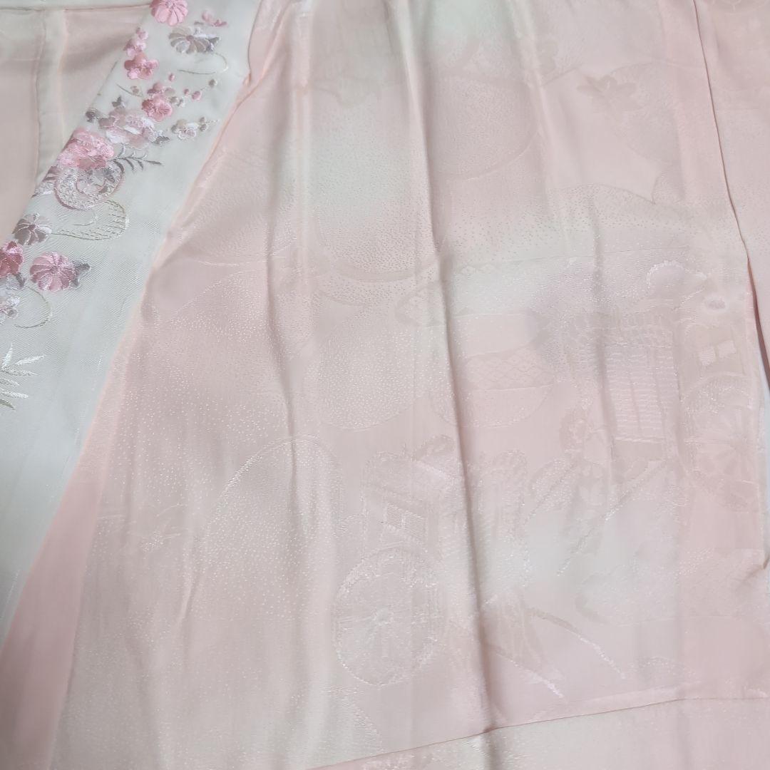 ★19日まで最終出品★美品成人式振り袖赤色 花柄 絹長襦袢付き