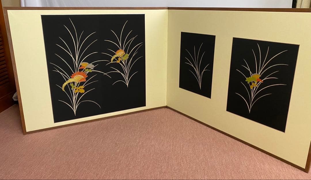 326【美品未使用】 屏風　風炉先屏風　茶席に通じる一期一会　お洒落なインテリア