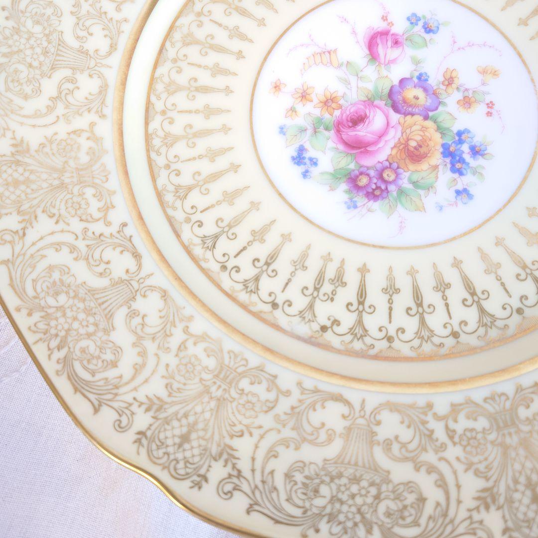 ババリア　アンティーク　飾皿　大皿　アンダープレート