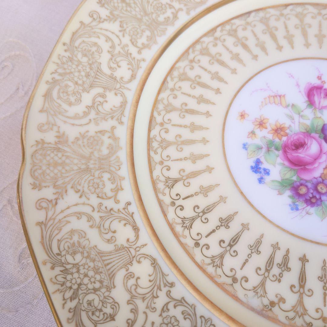 ババリア　アンティーク　飾皿　大皿　アンダープレート