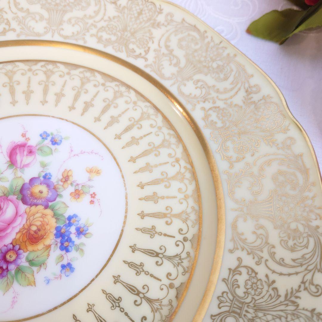 ババリア　アンティーク　飾皿　大皿　アンダープレート