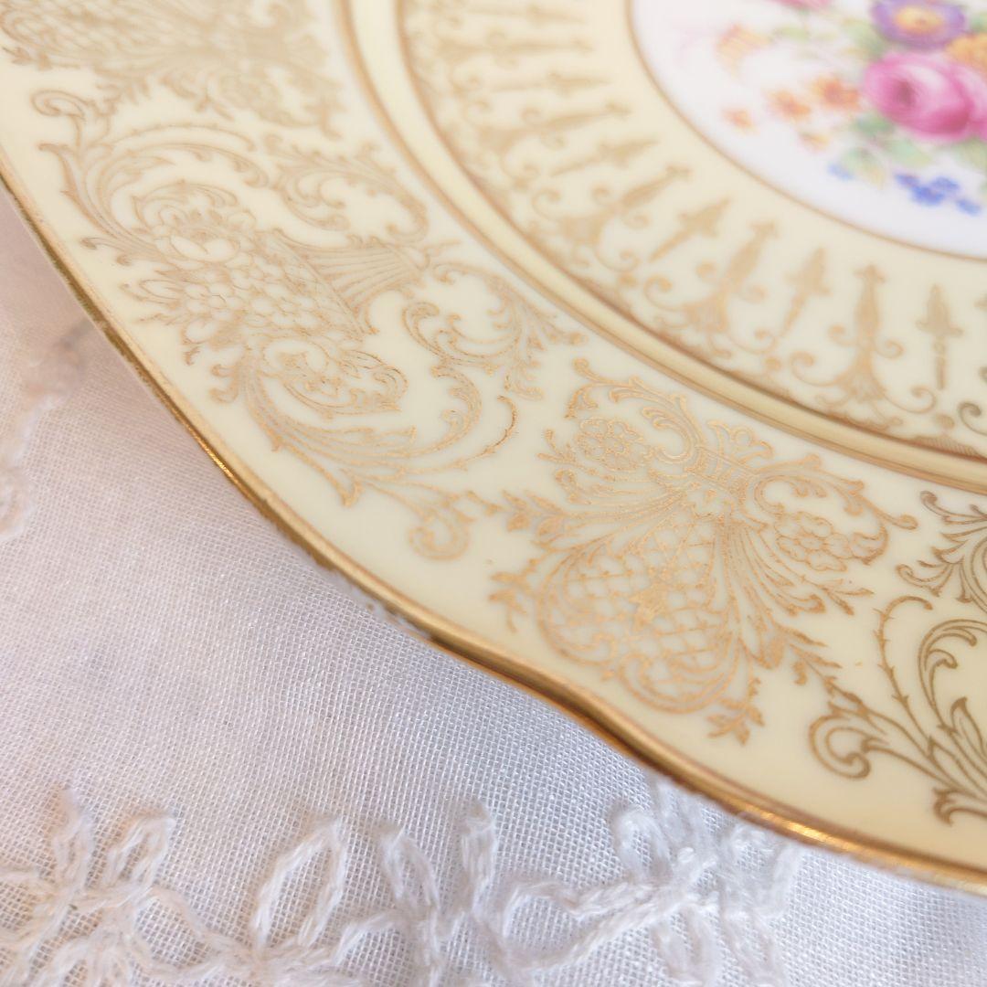 ババリア　アンティーク　飾皿　大皿　アンダープレート