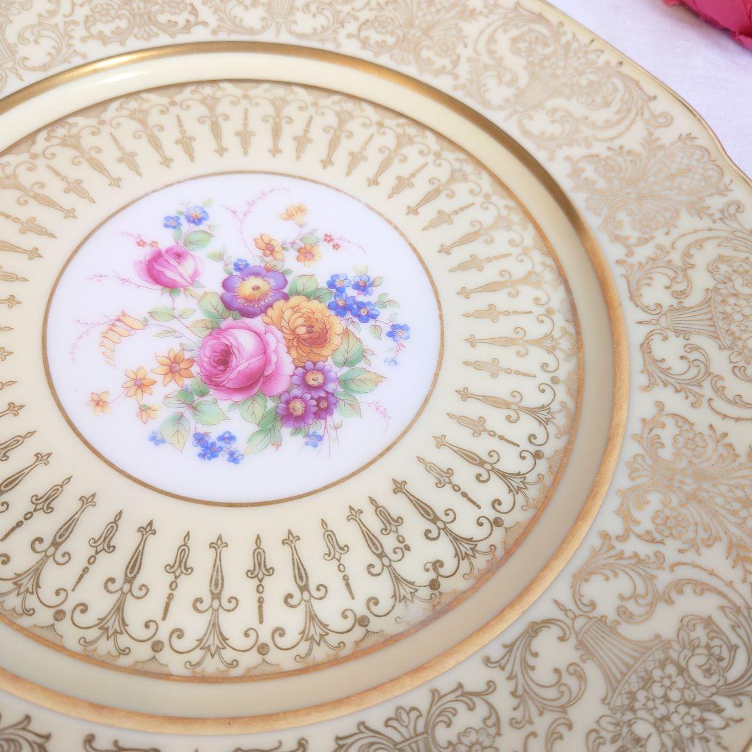 ババリア　アンティーク　飾皿　大皿　アンダープレート