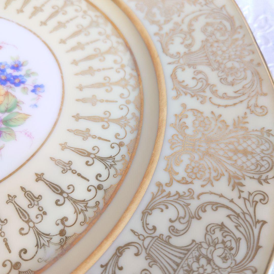 ババリア　アンティーク　飾皿　大皿　アンダープレート