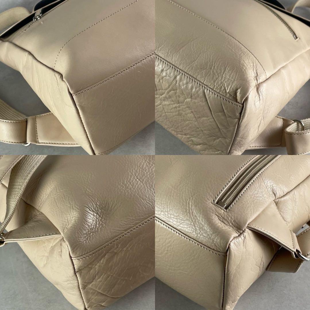 極美品✨キタムラ リュック バックパック オールレザー 本革 Kロゴ 大容量