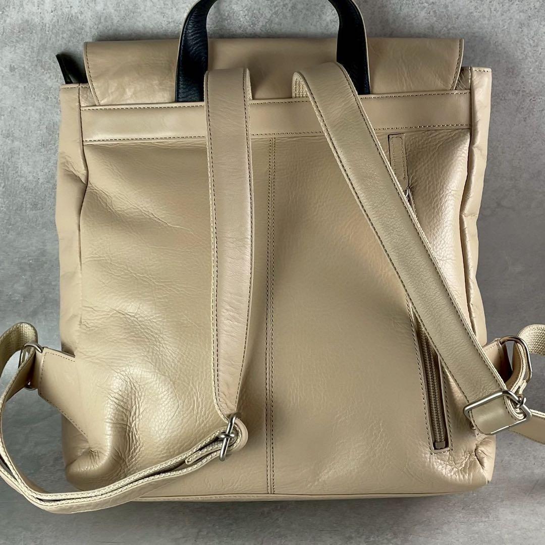 極美品✨キタムラ リュック バックパック オールレザー 本革 Kロゴ 大容量