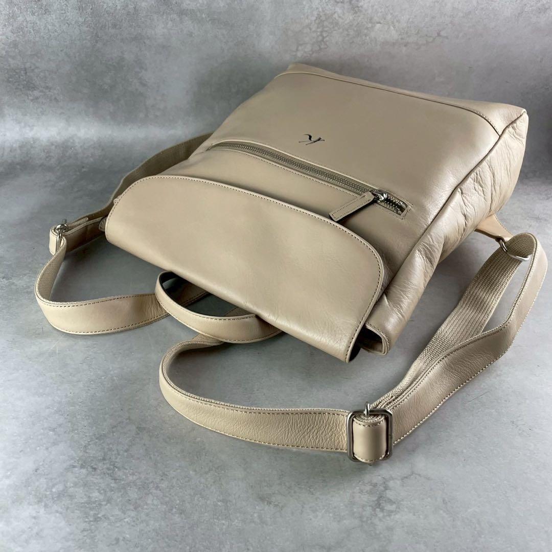 極美品✨キタムラ リュック バックパック オールレザー 本革 Kロゴ 大容量