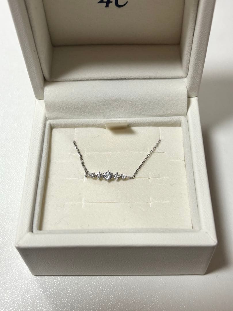 4°C K10 ホワイトゴールド ブレスレット