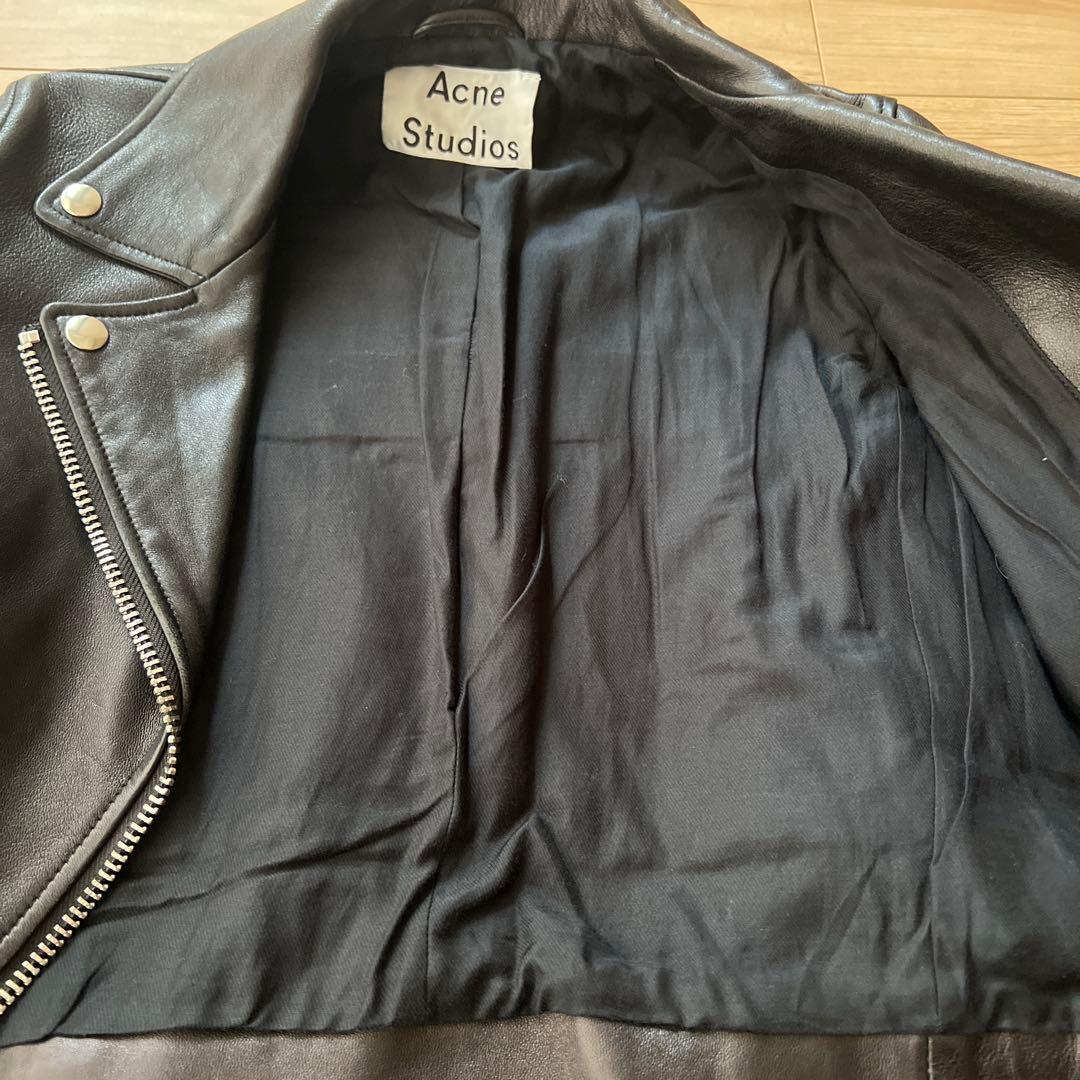 acne studiosライダースジャケット　レザー