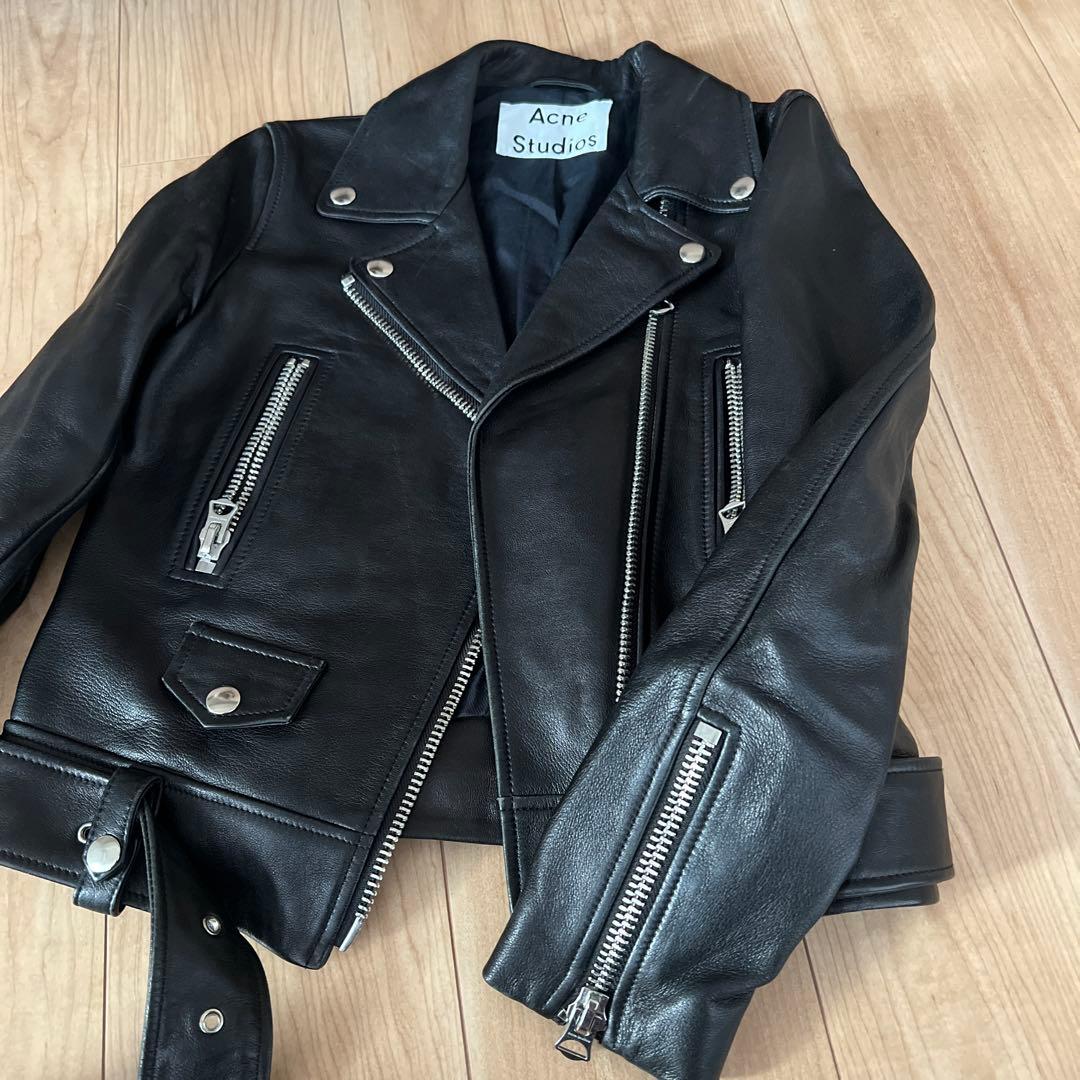 acne studiosライダースジャケット　レザー