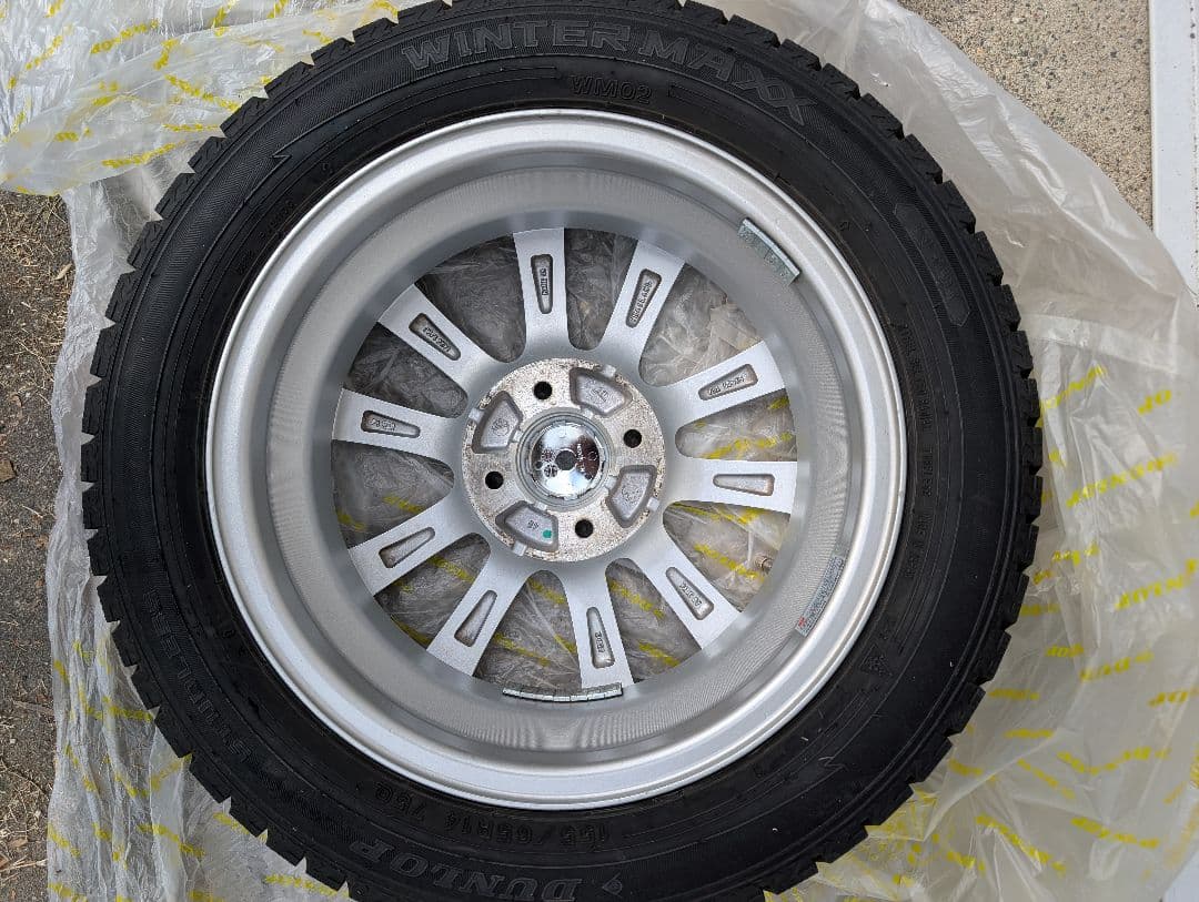 DUNLOP 155/65R14 スタッドレス ホイールセット