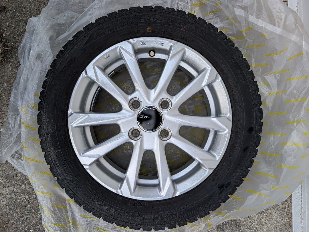 DUNLOP 155/65R14 スタッドレス ホイールセット