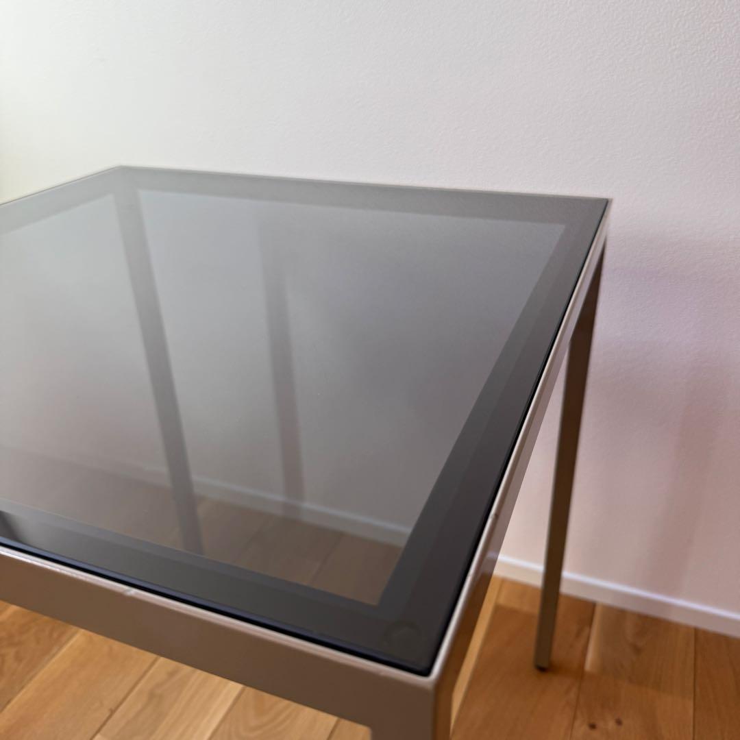 希少　パモウナ　サイドテーブル　ガラステーブル　モダンインテリア　ディスプレイ台