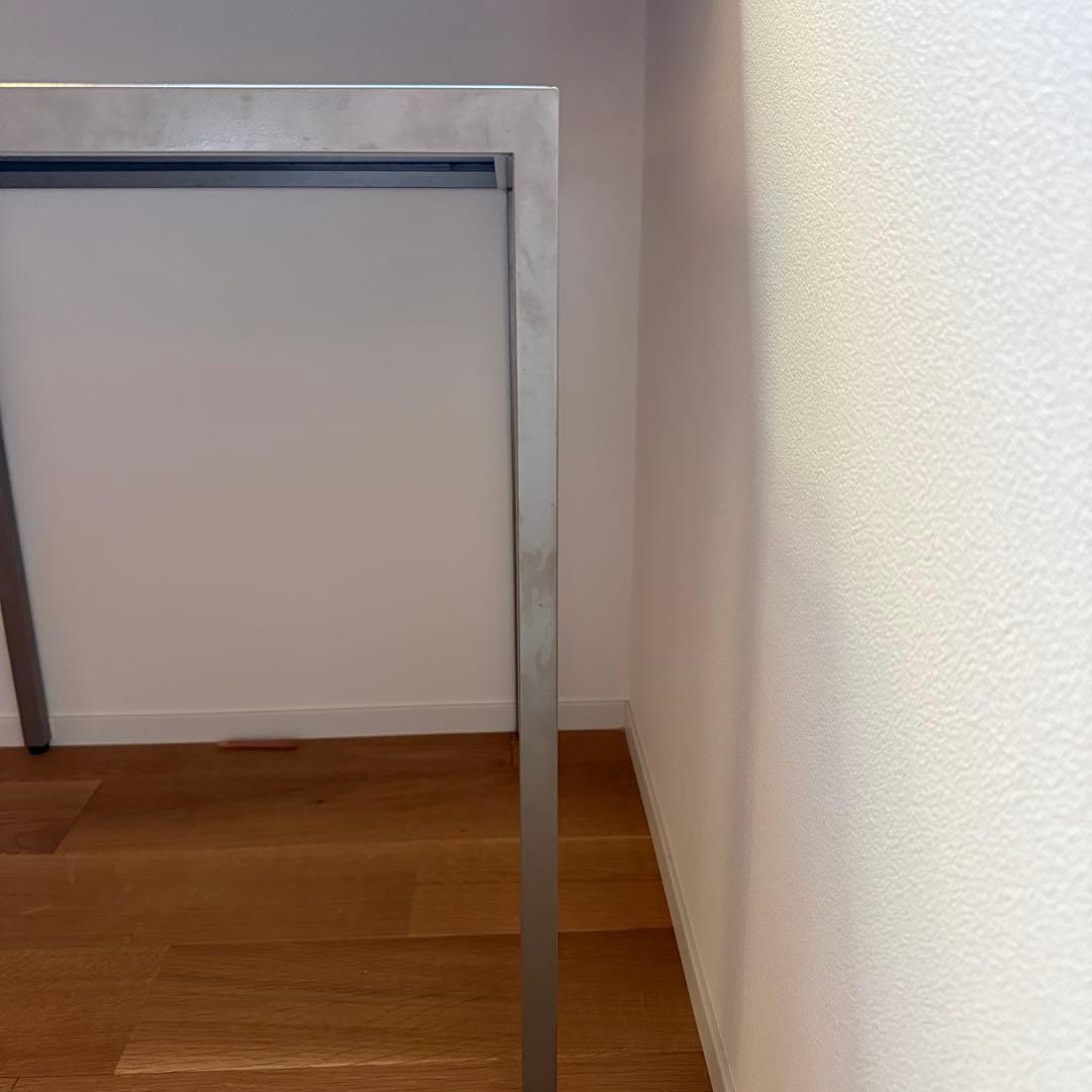 希少　パモウナ　サイドテーブル　ガラステーブル　モダンインテリア　ディスプレイ台