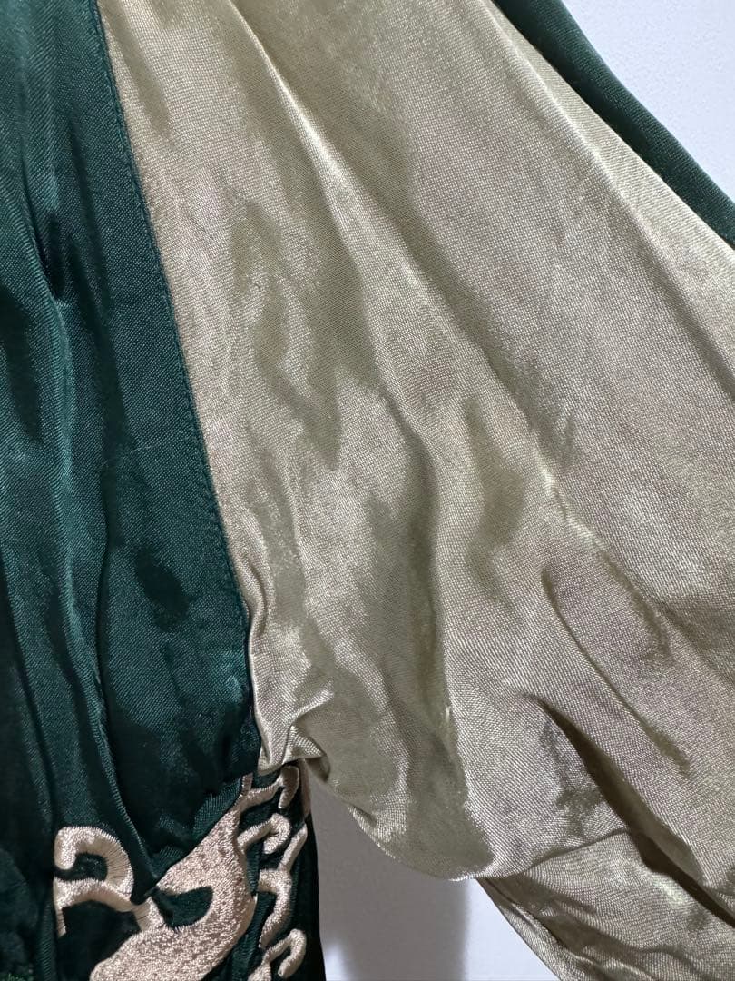 花旅楽団 スカジャン リバーシブル script 和柄 刺繍 鯉 SUKAJAN