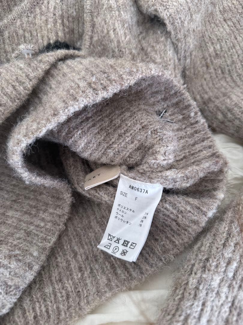 トップス ANDMARY Natalie ribbon set Mocha