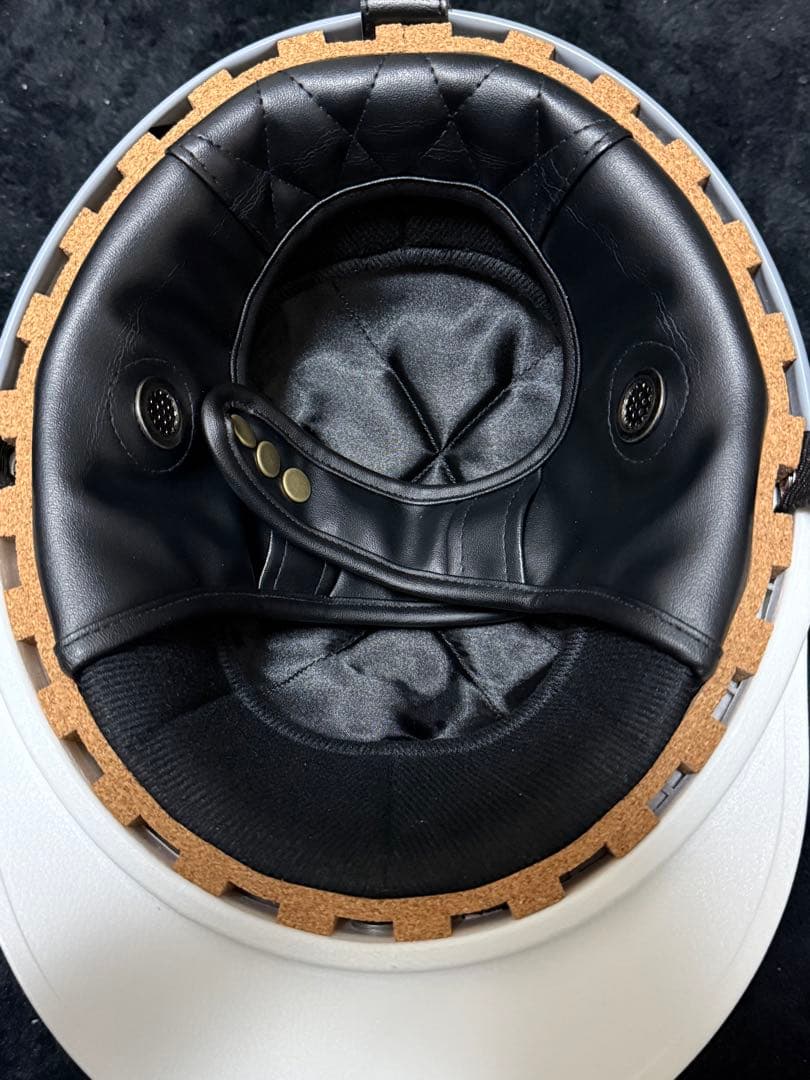 コルク半　カスタム　富士日章　3つボタン　ブラックホワイトパープル　ラメ　桜