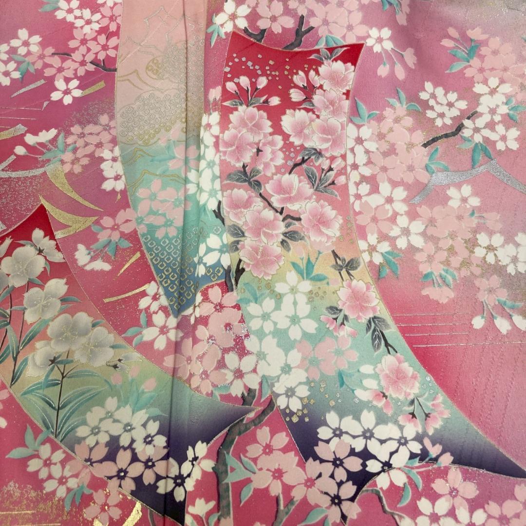 OWL70 振袖 7枚 着物まとめ売り 着用 リメイク 大量セット