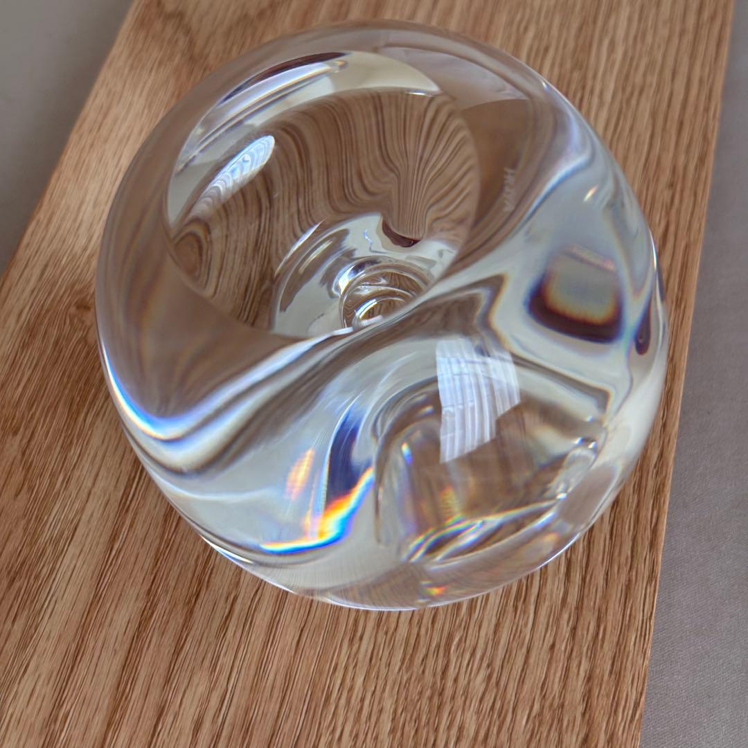 HOYA MUSEUM CRYSTAL りんご クリスタルガラス オブジェ