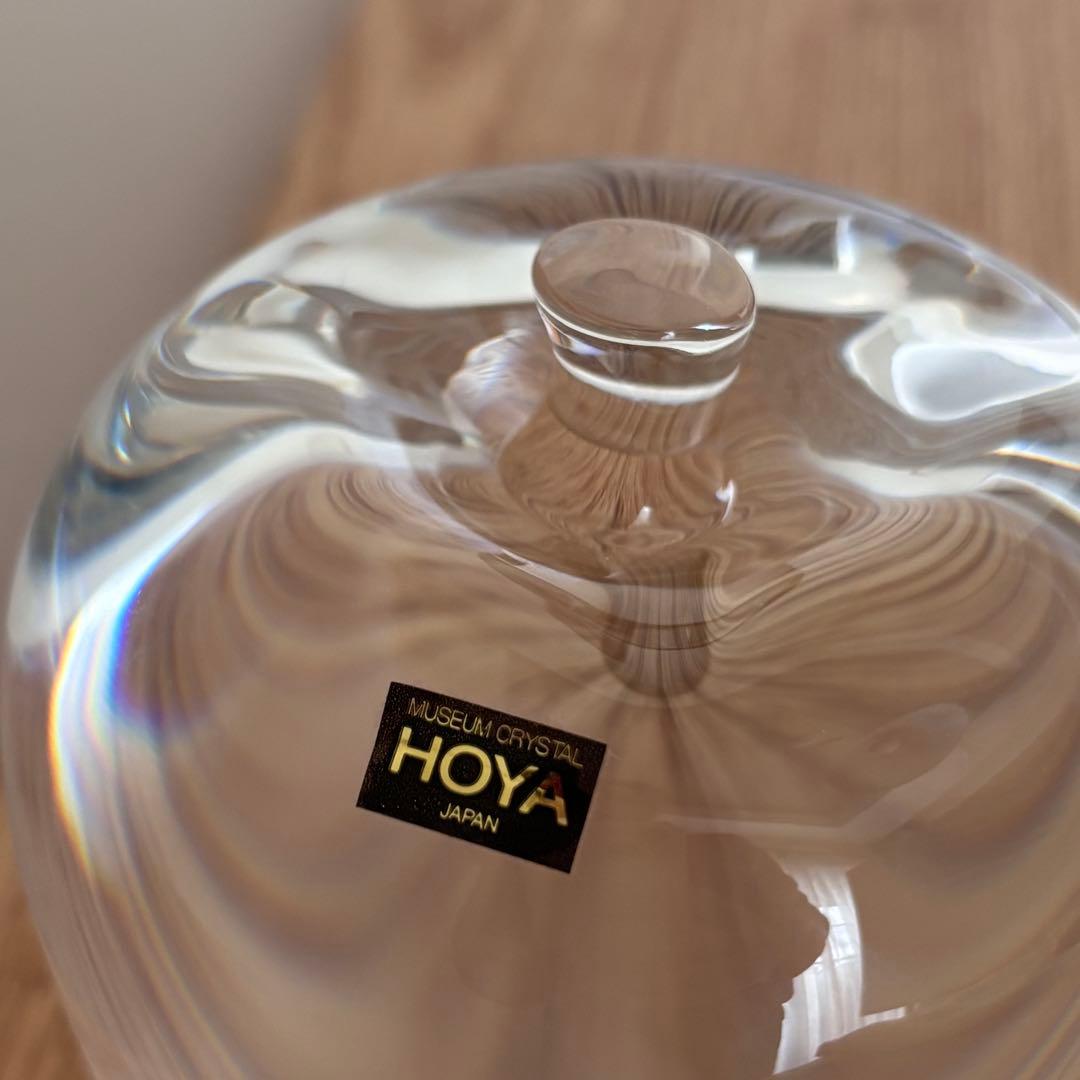 HOYA MUSEUM CRYSTAL りんご クリスタルガラス オブジェ