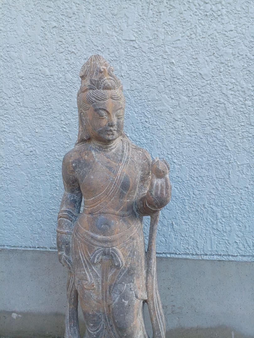 ロ*ン様 石仏　高さ約78cm　重さ約30キロ超