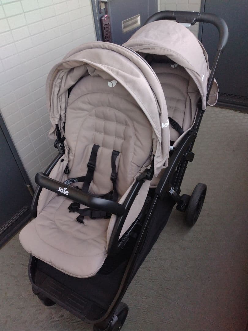 Joie ダブルベビーカー ベージュ