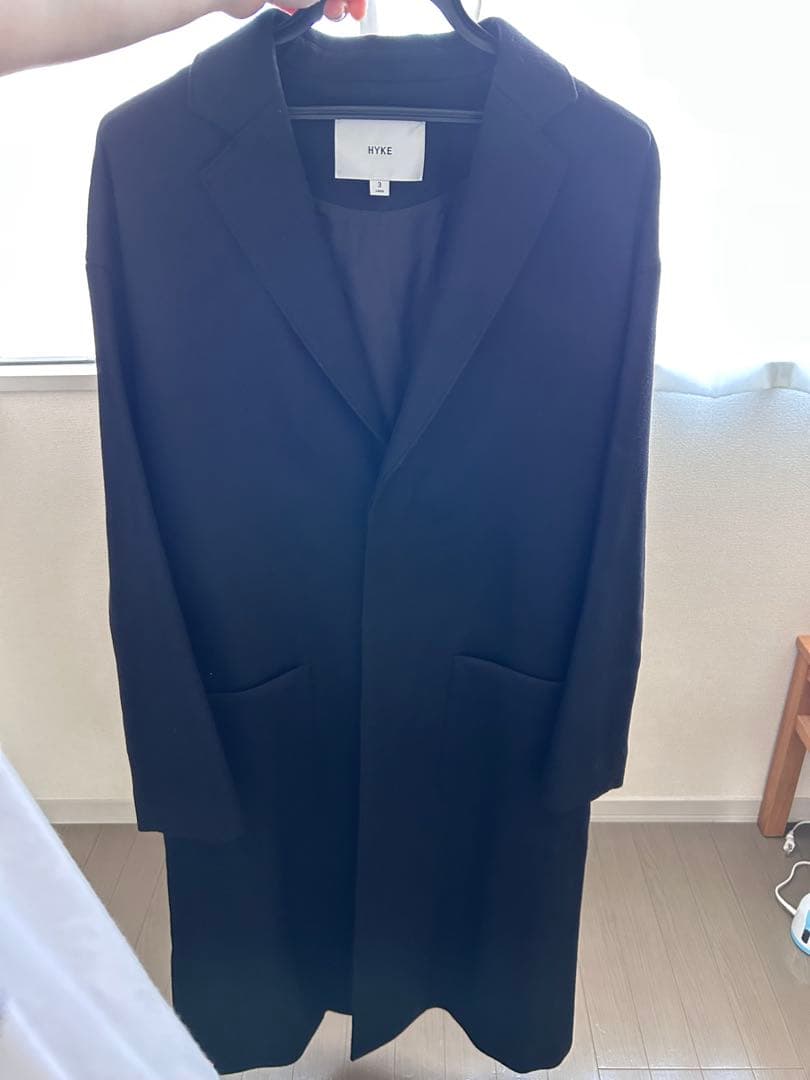 HYKE ウールショップコート