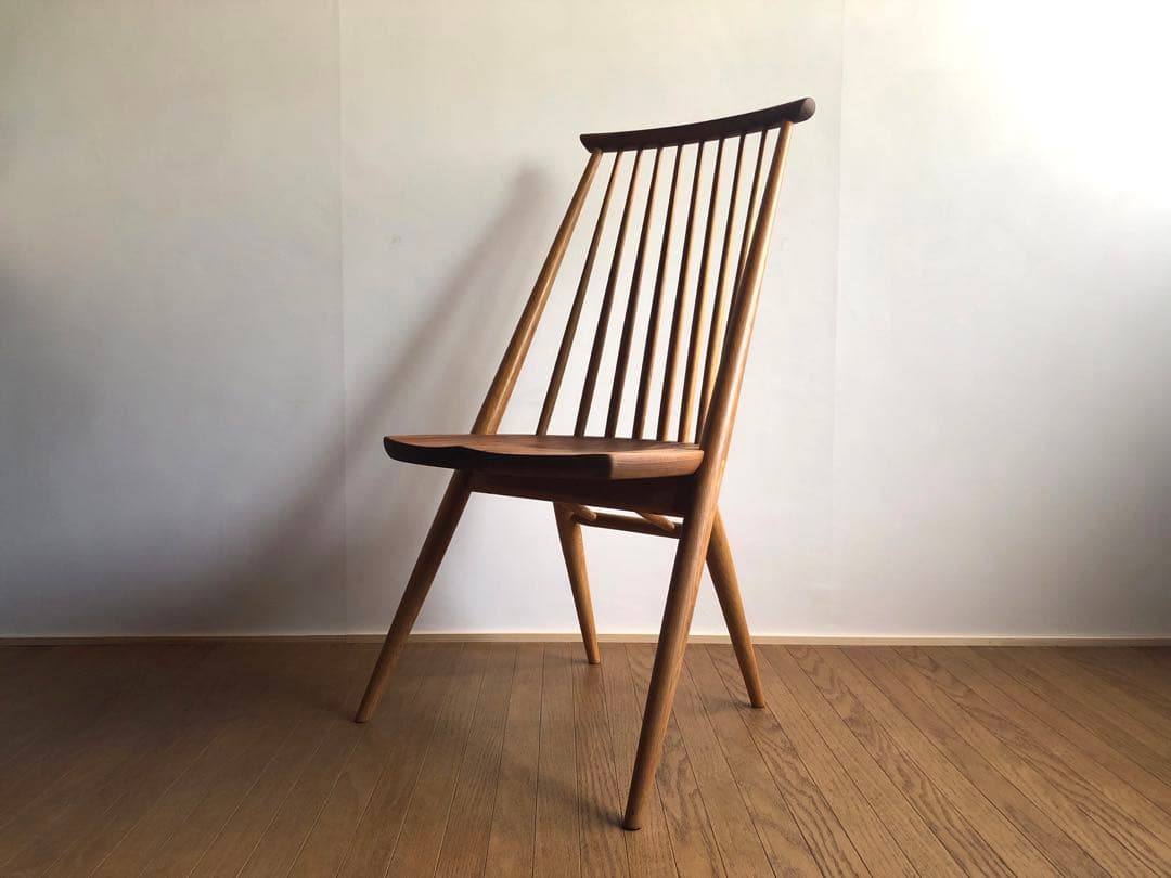 柏木工 シビルチェア1脚 ① ウォールナット&オーク無垢材 オイル仕様 飛騨高山