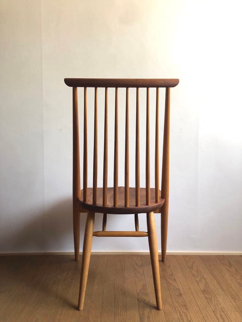 柏木工 シビルチェア1脚 ① ウォールナット&オーク無垢材 オイル仕様 飛騨高山