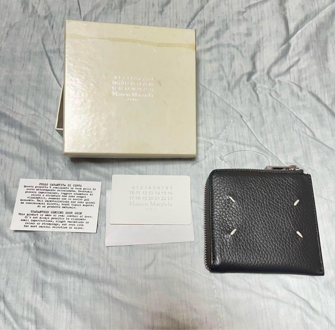 さ*屋様 【美品】メゾンマルジェラ L字ファスナー ケース コンパクトウォ