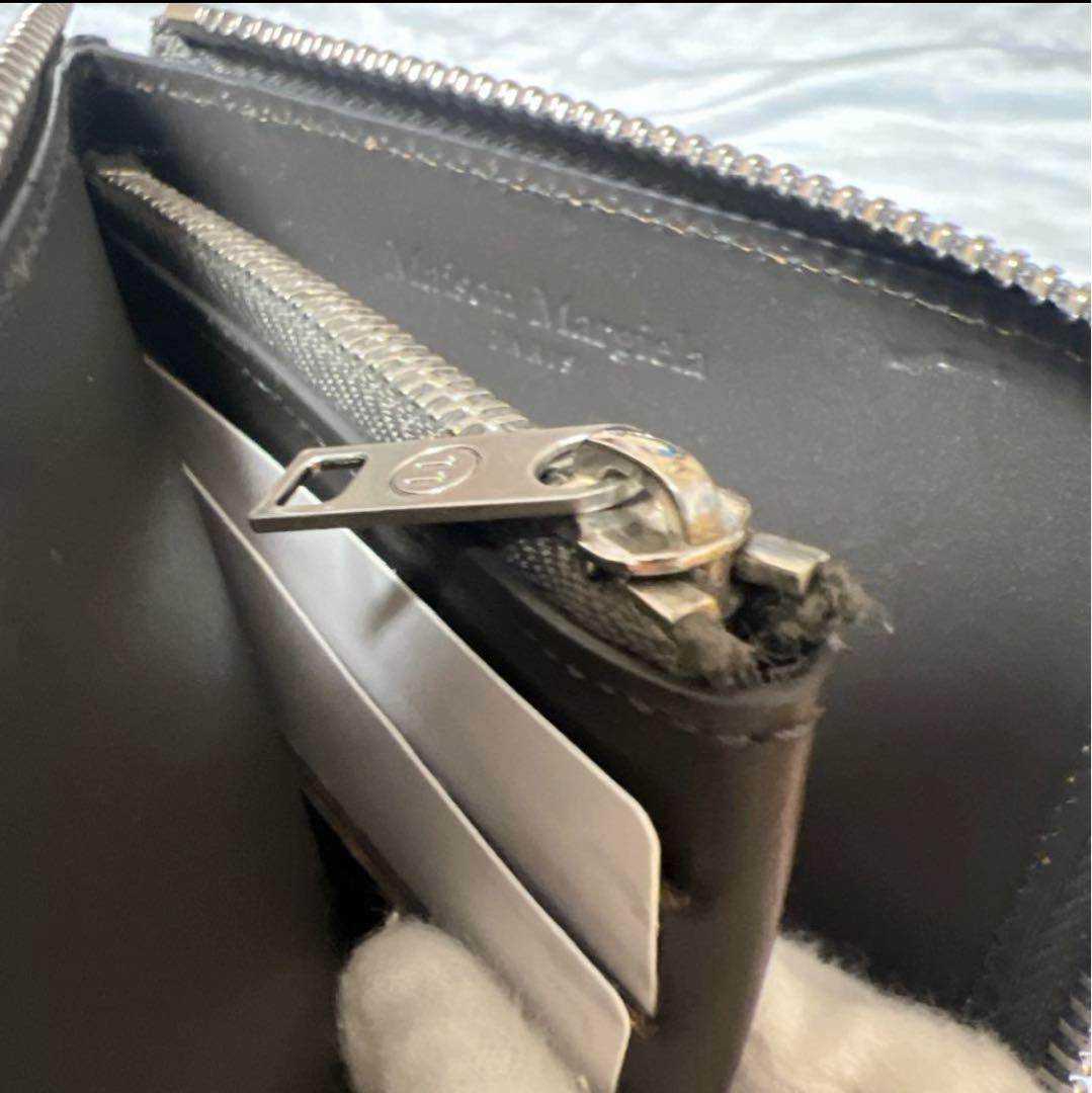 さ*屋様 【美品】メゾンマルジェラ L字ファスナー ケース コンパクトウォ