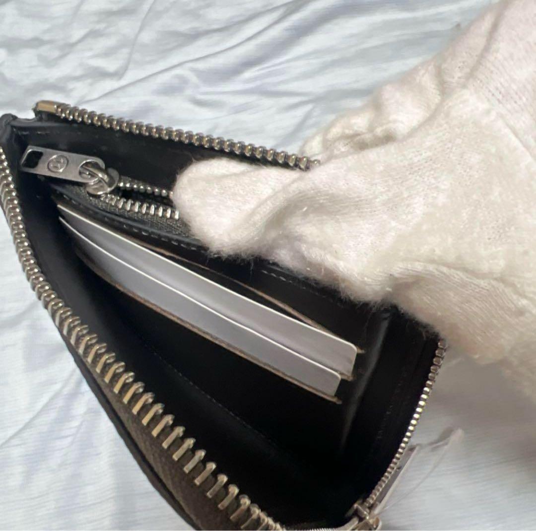 さ*屋様 【美品】メゾンマルジェラ L字ファスナー ケース コンパクトウォ