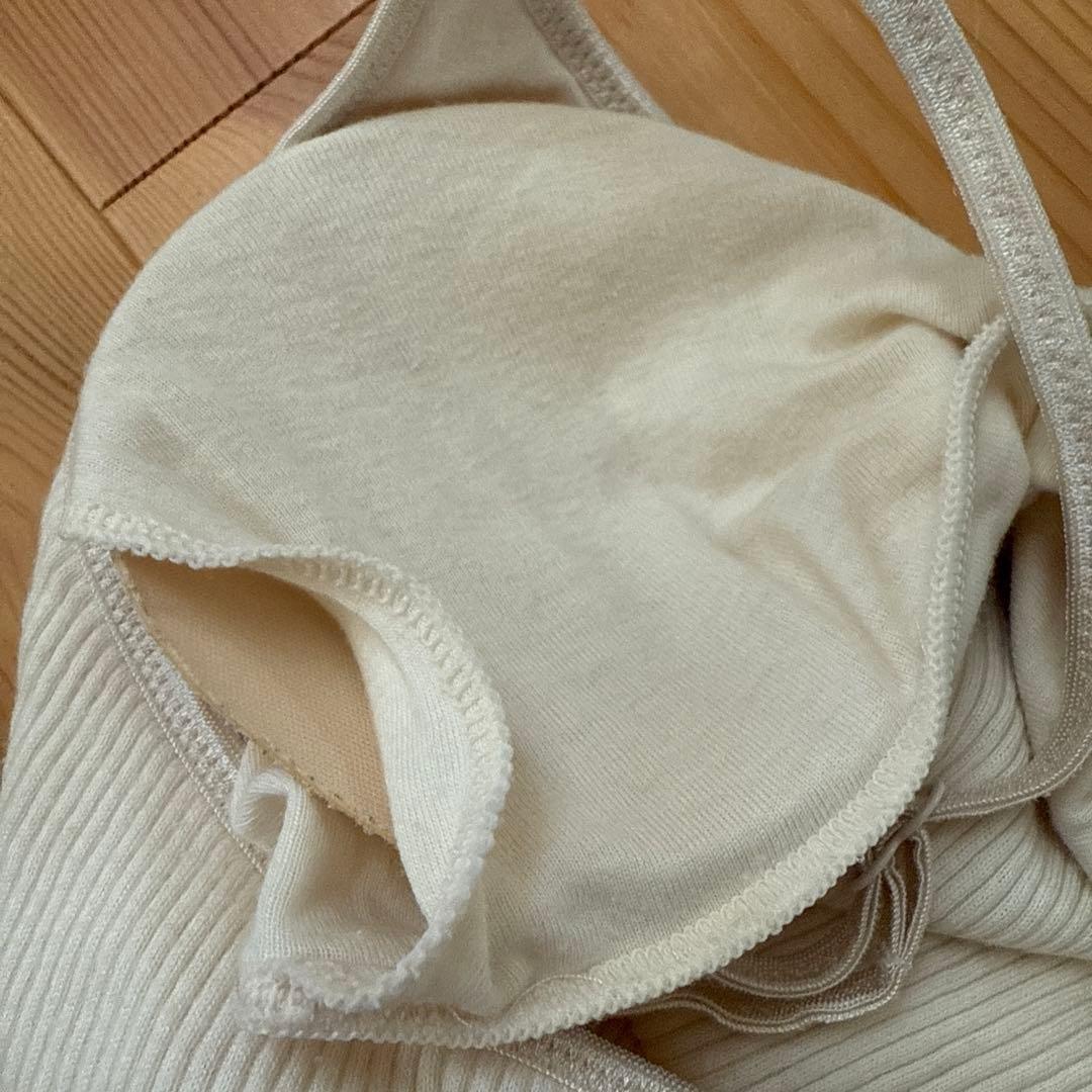 PRISTINE プリスティン カップ付テレコキャミソール ブラキャミ L 2点