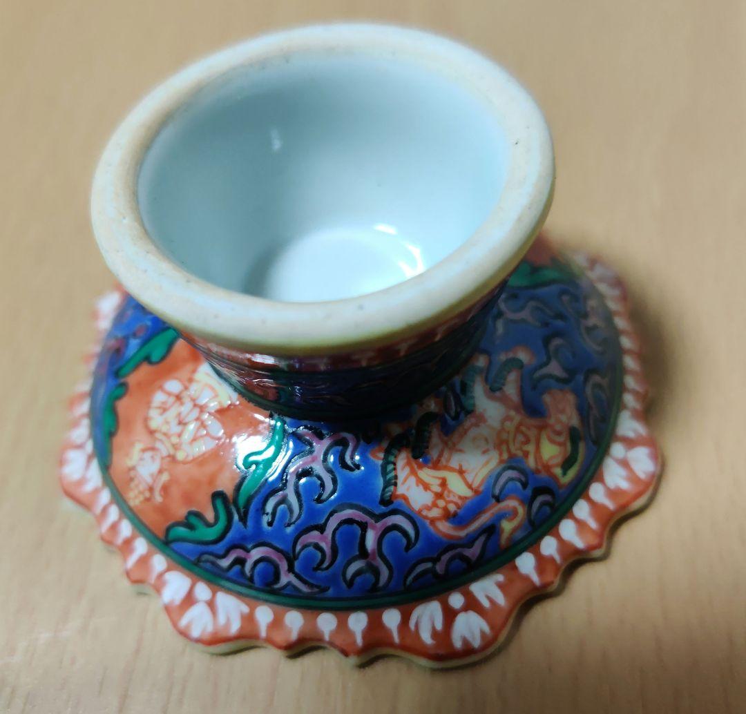 タイ製　ベンジャロン焼き　高杯　特注品一点物