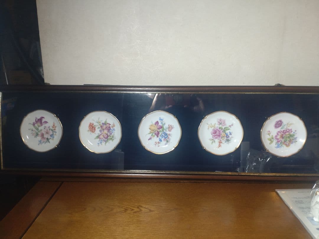 ノリタケハンドペイント素描画皿５枚