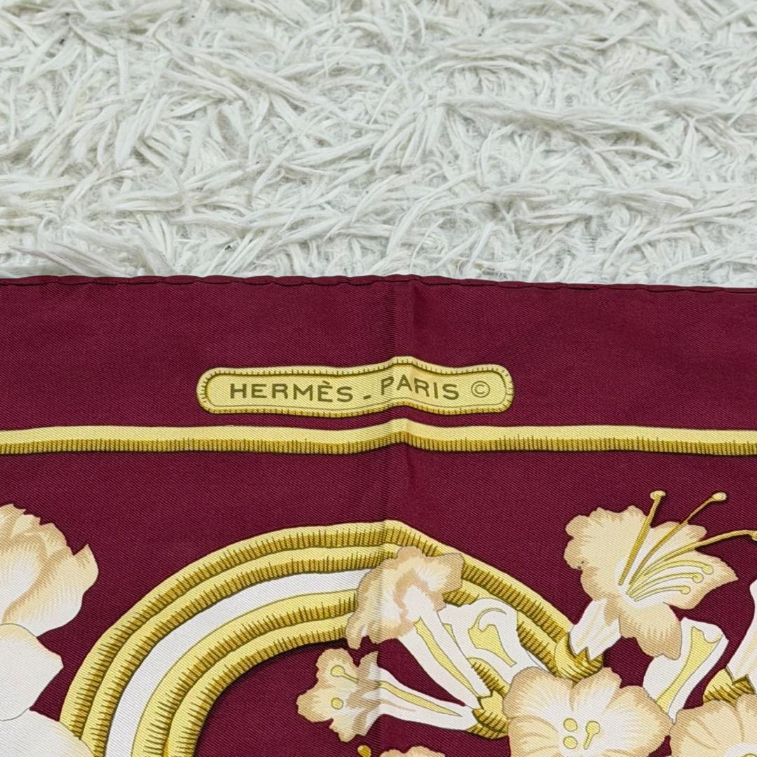 16641✨HERMES カレ90 Caraibes カリブ鳥 スカーフ