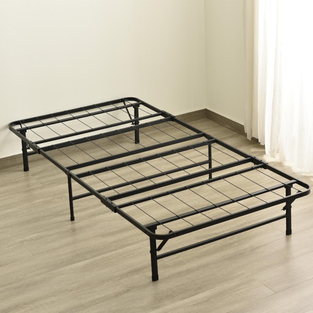 限定価格！パイプベッド 折りたたみベッド シングル 組立簡単 （S）BLACK