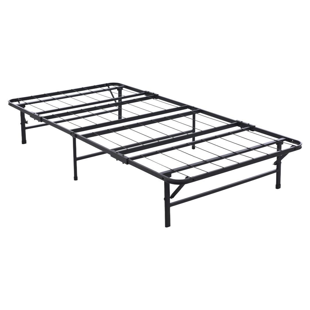 限定価格！パイプベッド 折りたたみベッド シングル 組立簡単 （S）BLACK