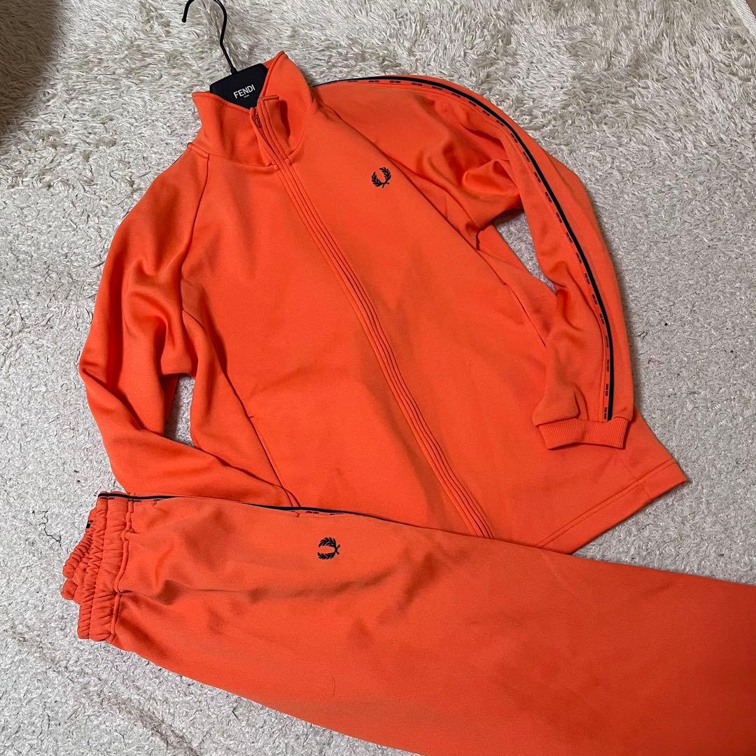 極美品　FRED PERRY ヴィンテージ　ジャージ　セットアップ　サイズロゴ