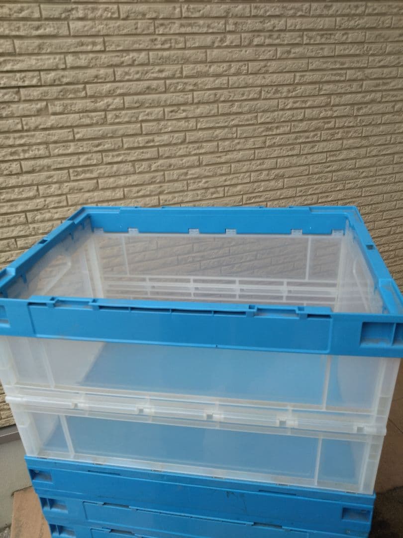 折りたたみコンテナ　プラスチック　蓋無し　セキスイ　無名