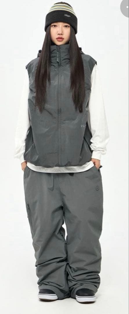 USS2 韓国スノーボードウェア パンツ グレー