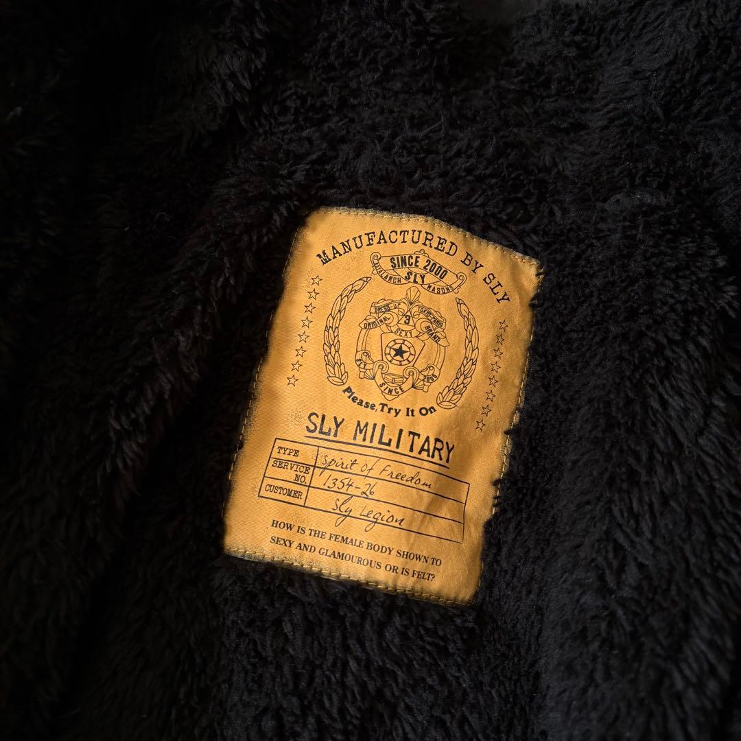 SLY 2way ファー付き バックルジャケット 平成ギャル ダークコア y2k