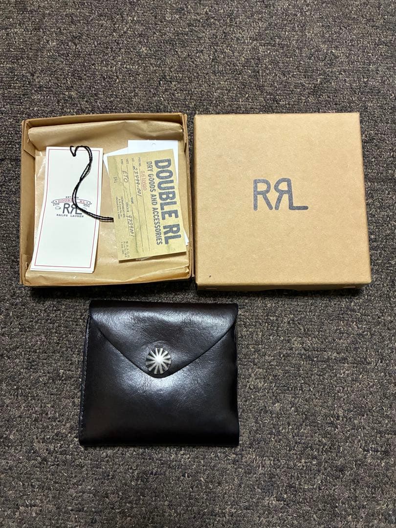DOUBLE RL 二つ折り財布 ダークブラウン　RRL ダブルアールエル